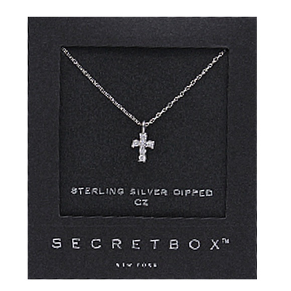 CZ Cross Necklace - Picture 1 of 2